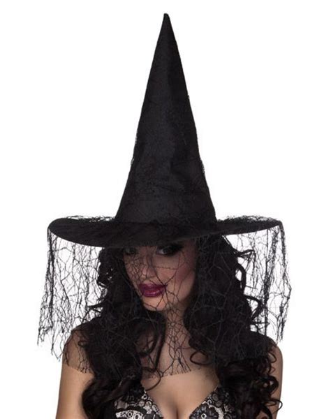 Blsck lacee witch hat